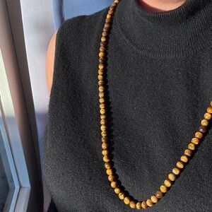 Tiger’s Eye Mala Bead Necklace